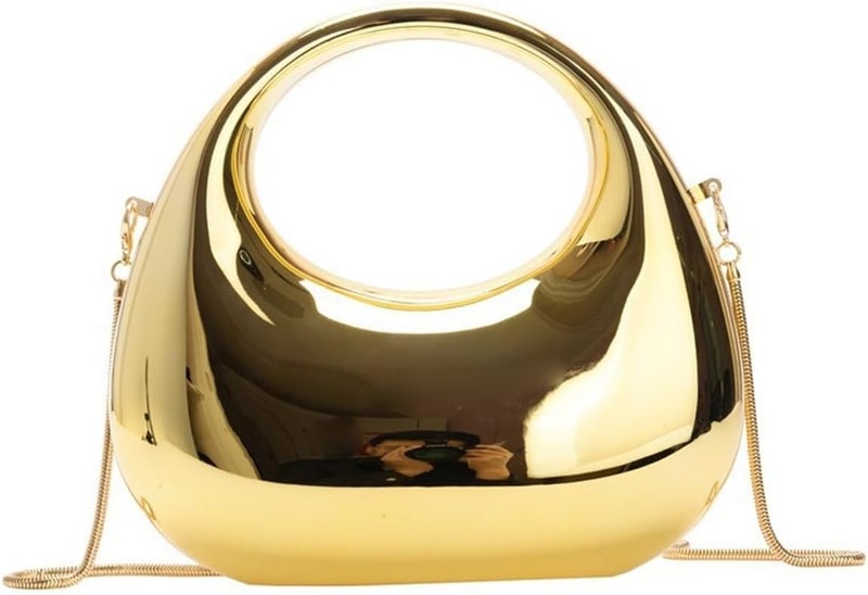 GSYPS Acrylic Handbags for Women Cute Acrylic Clutch Small Unique Purse Trendy Metal Evening Bag for Party Cocktail - Image 1